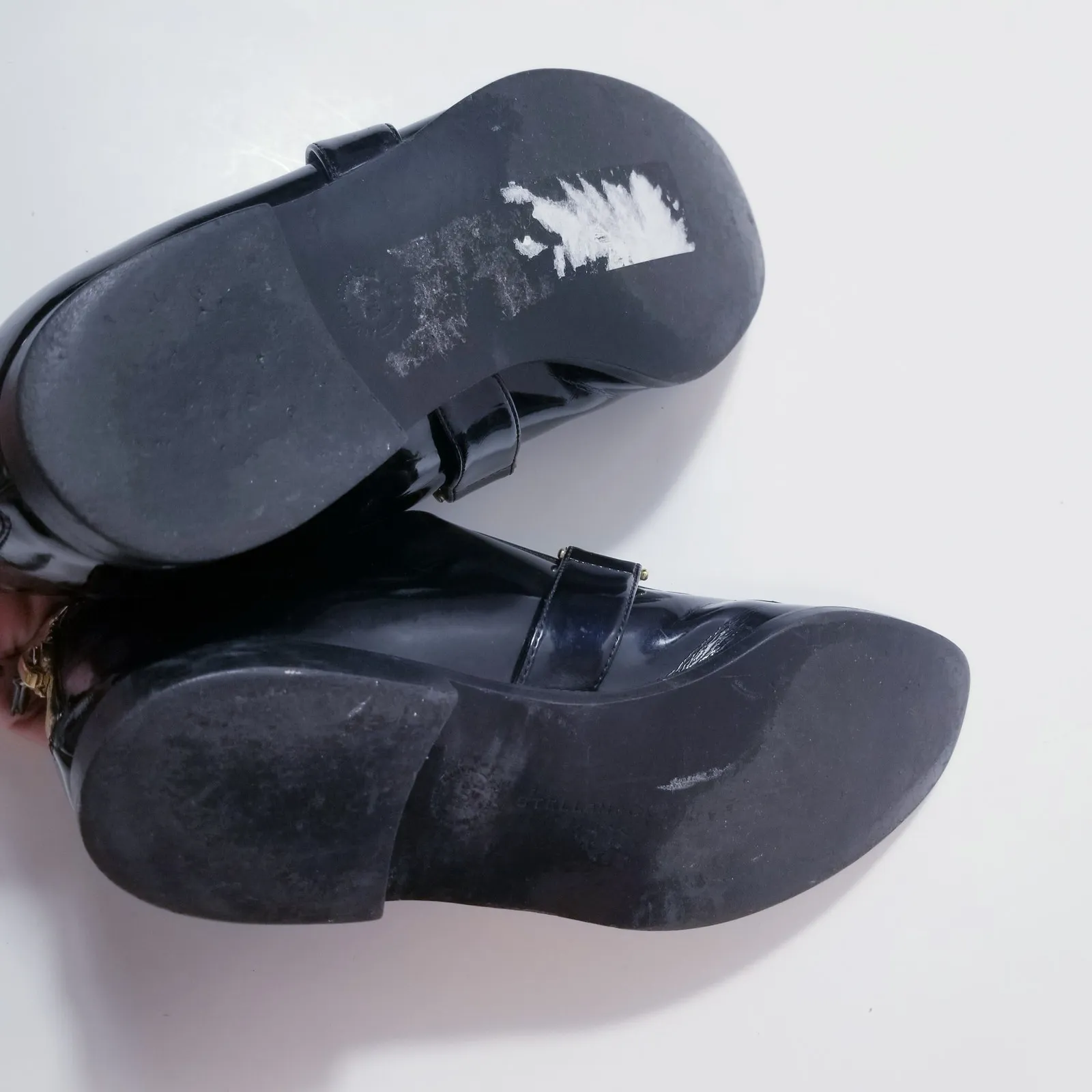 Stella McCartney Morgana Loafer Black Vegan Leather Patent Gold-Tone Hardware - Image 6