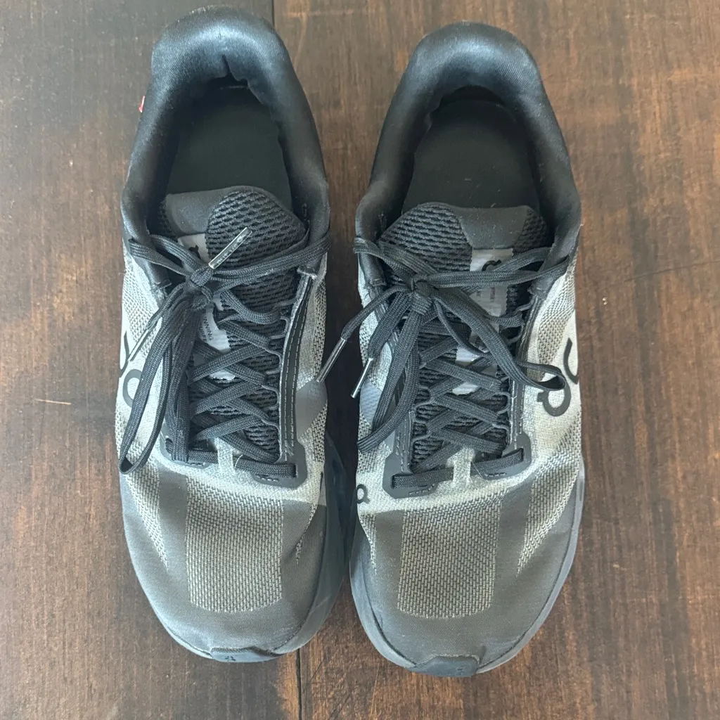 On Running Black and Gray Performance Sneakers Size 8.5 - Image 3