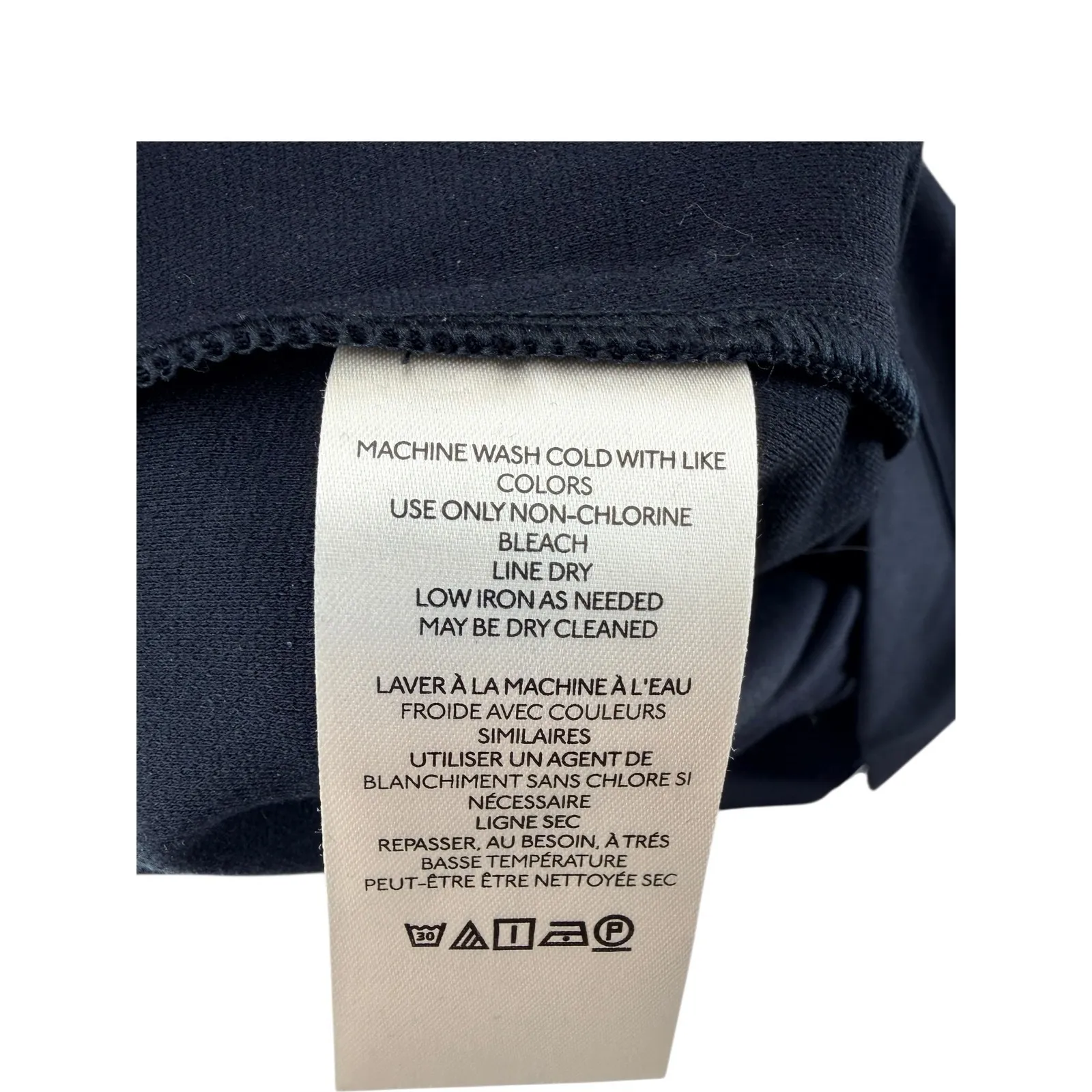 Anthropologie Maeve Eve Ponte Wide Leg Black Flare Pull On Pants M Work Slit - Image 4