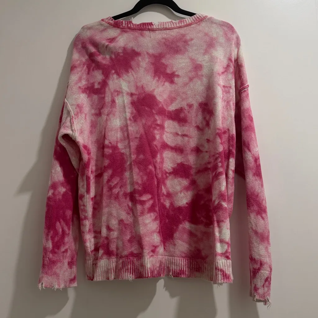 Oaklyn Show Me Your MuMu Pink Tie-Dye Sweater - Small - Image 7