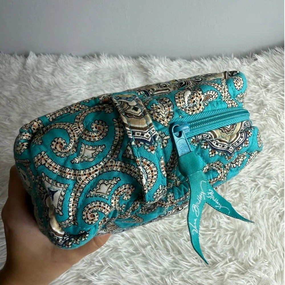 Vera Bradley Quilted Paisley Cosmetic Case Make Up Bag - Image 5