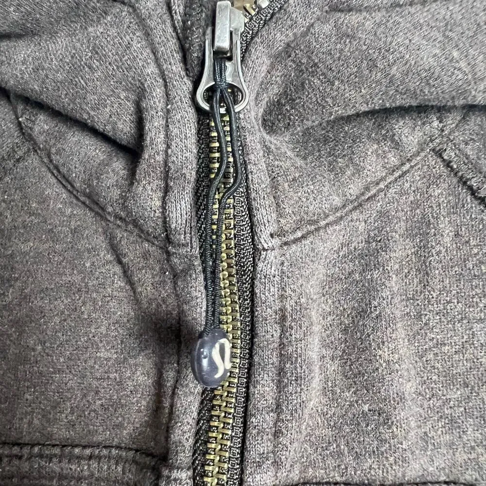 Lululemon Black Scuba Zip Up Hooded Jacket Women's Size 6 - Image 6