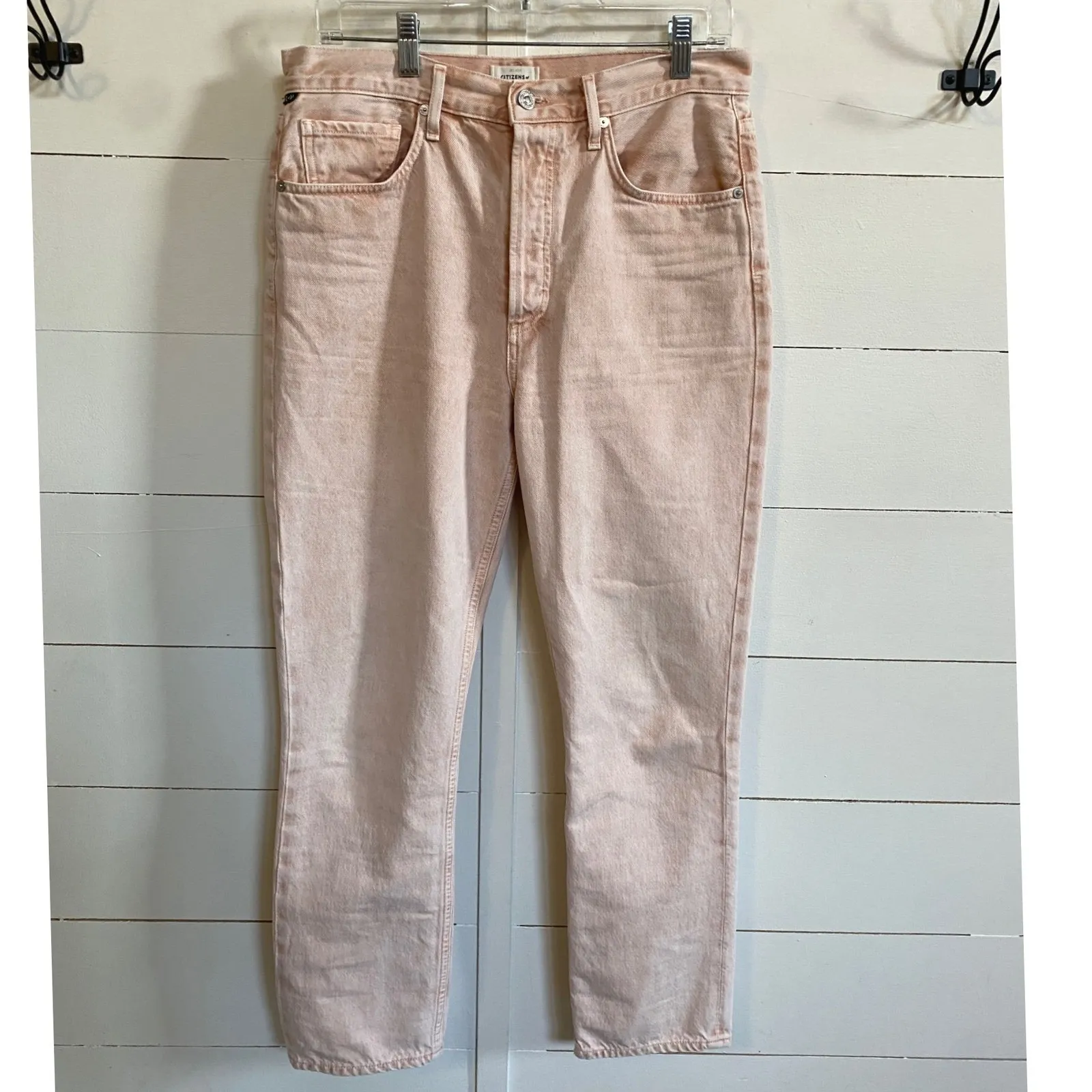 Revolve Citizens of Humanity Jolene HighRise Straight Leg Jeans Rosewater 28 EUC - Image 4