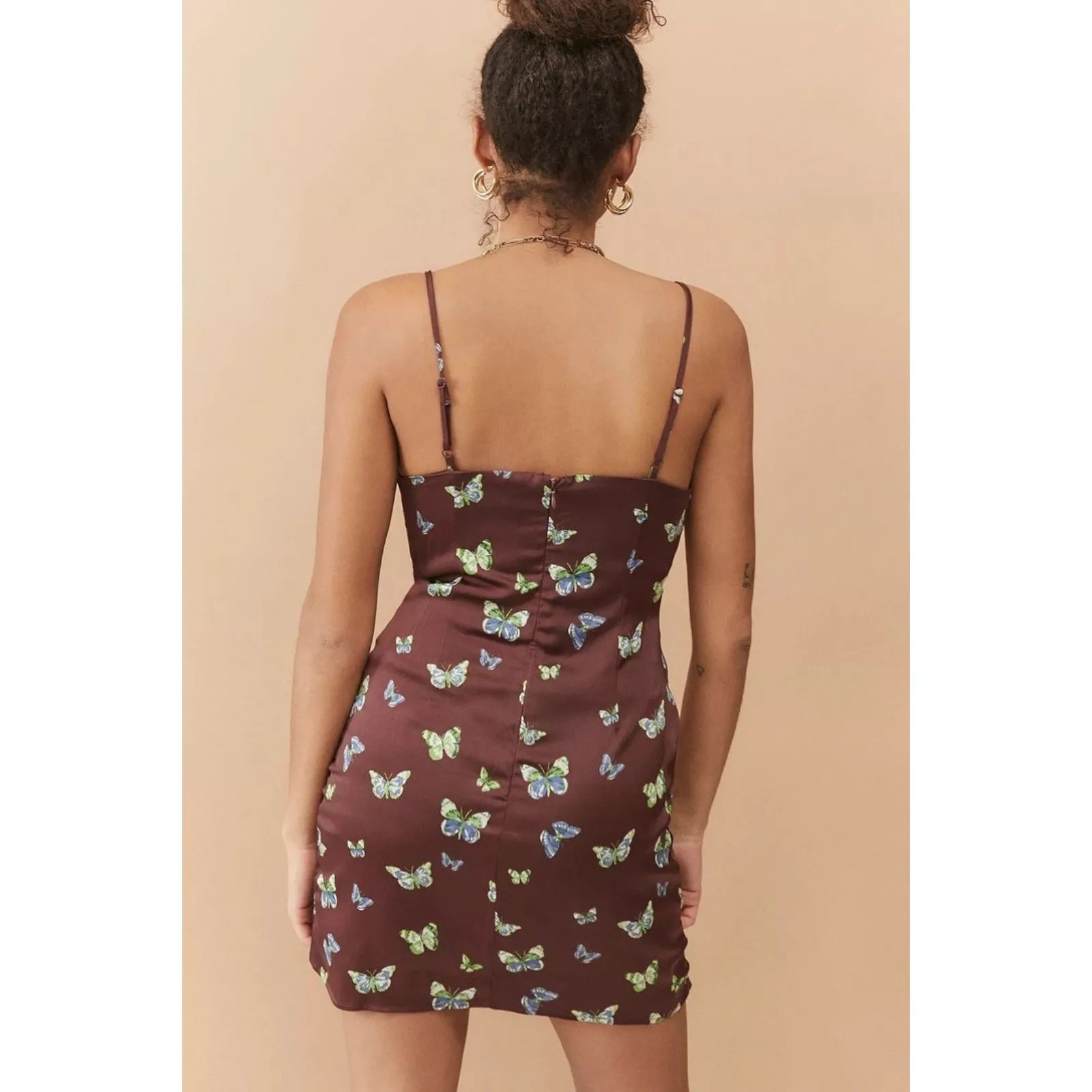 Urban Outfitters | Mallory Butterfly Mini Slip Dress | Medium - Image 3
