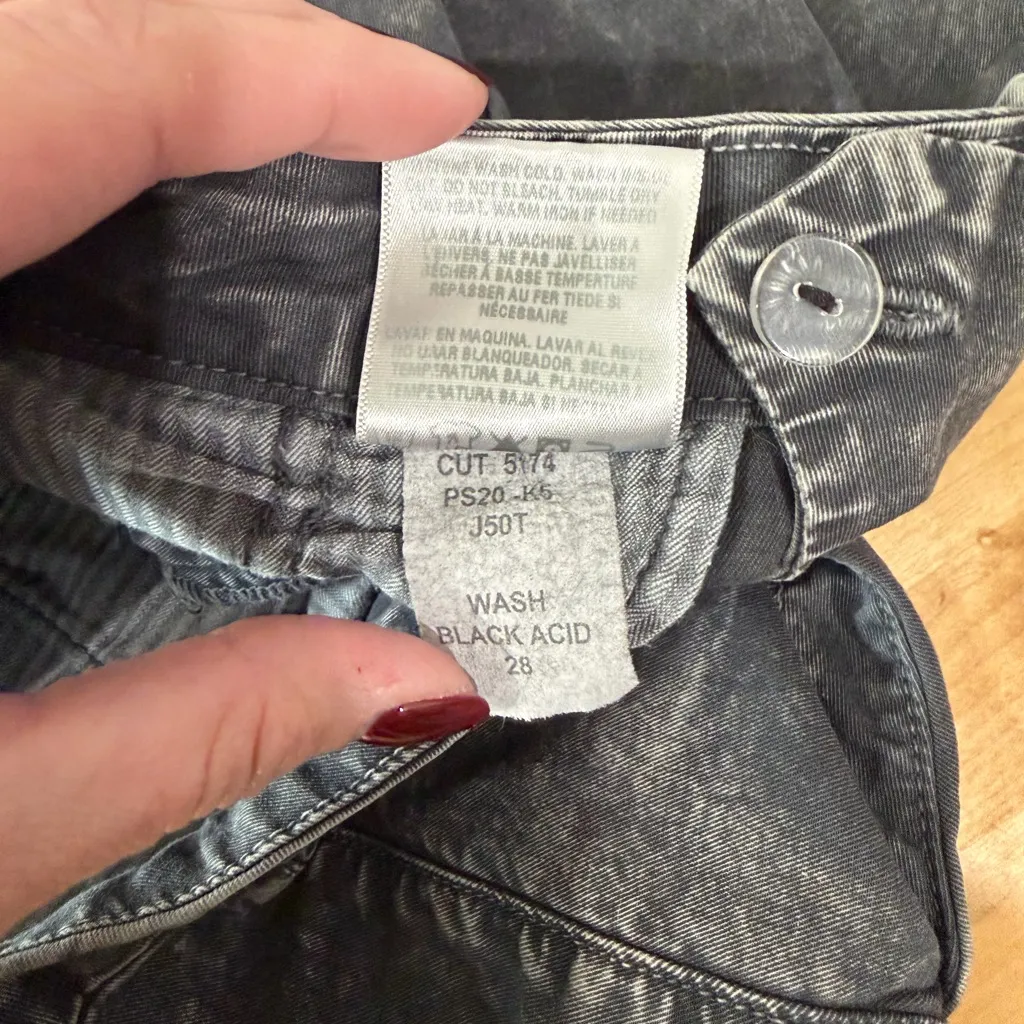 Sundry Black Acid Washed Skinny Pants - Image 5