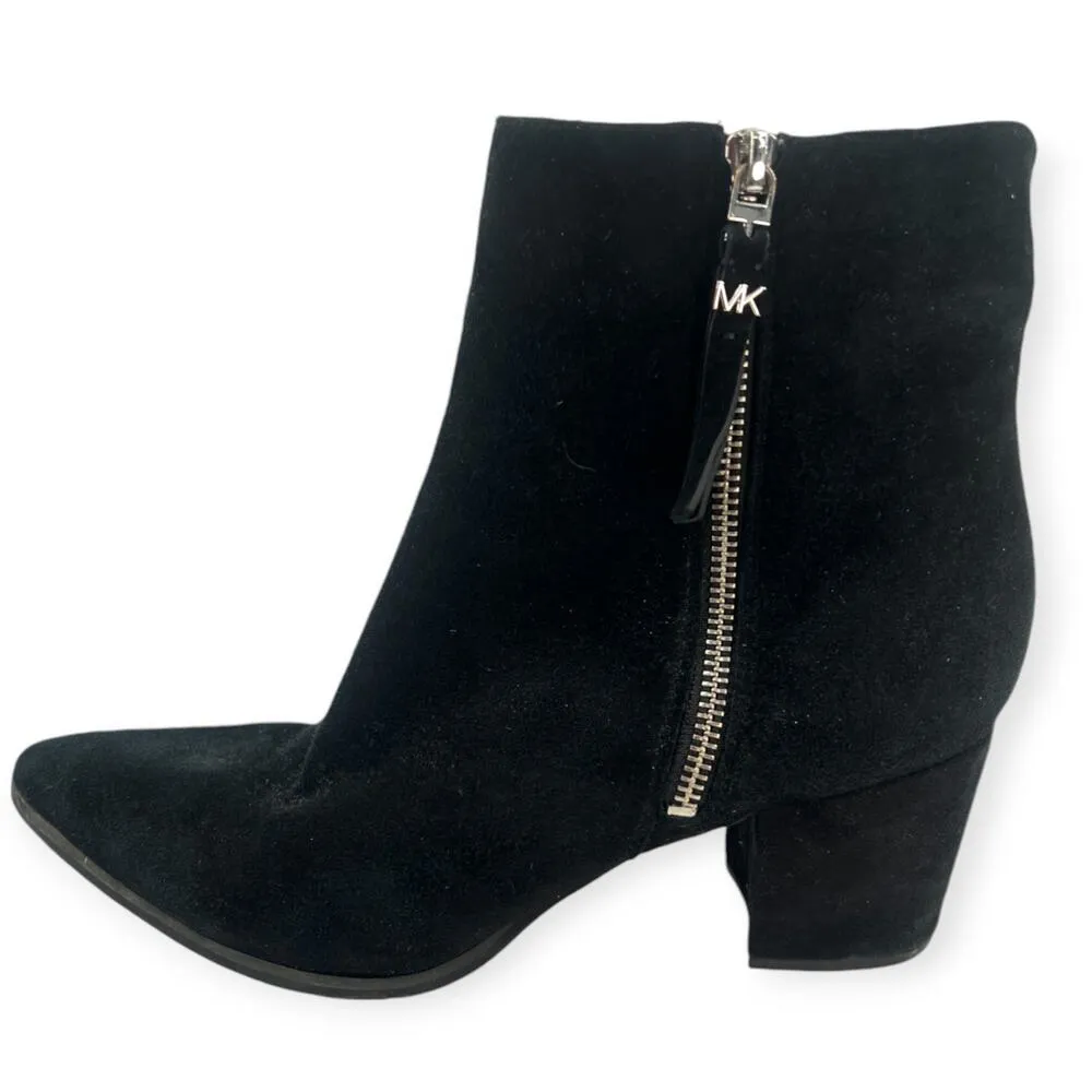 MICHAEL Michael Kors | 9 |Women's Dawson Leather Pointed Toe Ankle Bootie Boots - Image 6