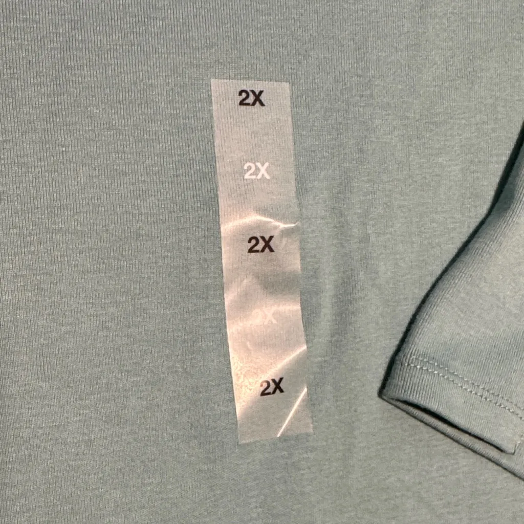 Style & Co. Teal Blouse Blue Size 2X - Image 4