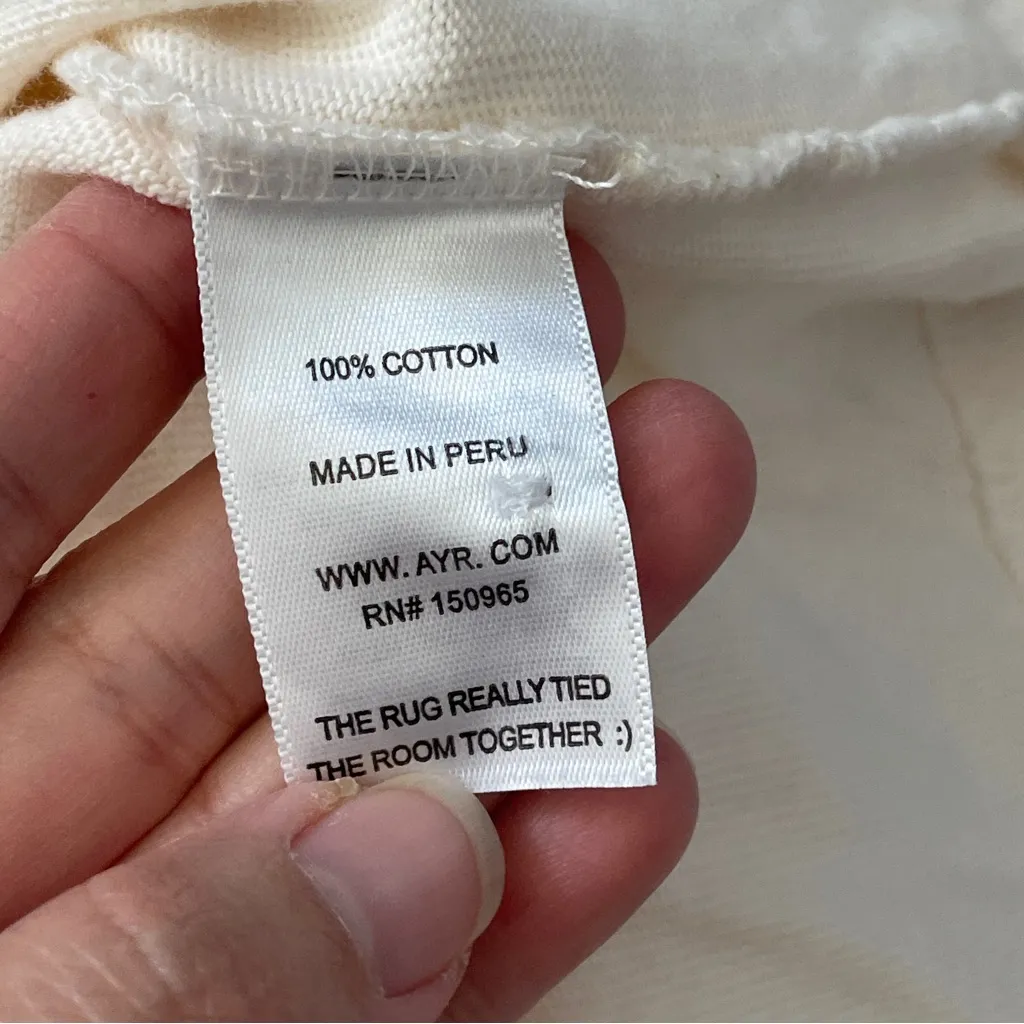 AYR Cool Polo Shirt long sleeve womens Cream (xlarge) classic preppy sporty - Image 5