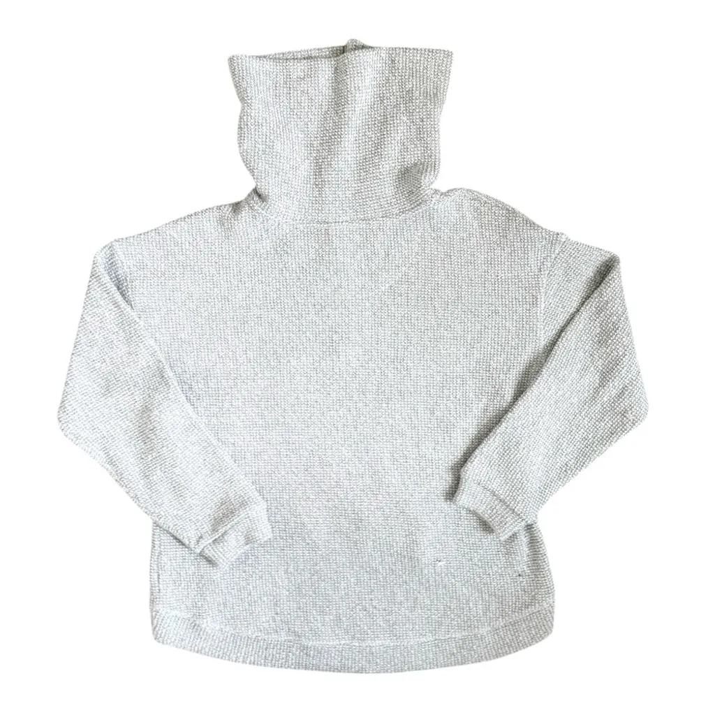 Sweaty Betty Restful Bouclé Half Zip Pullover Small Lily White Collared Sweater - Image 10