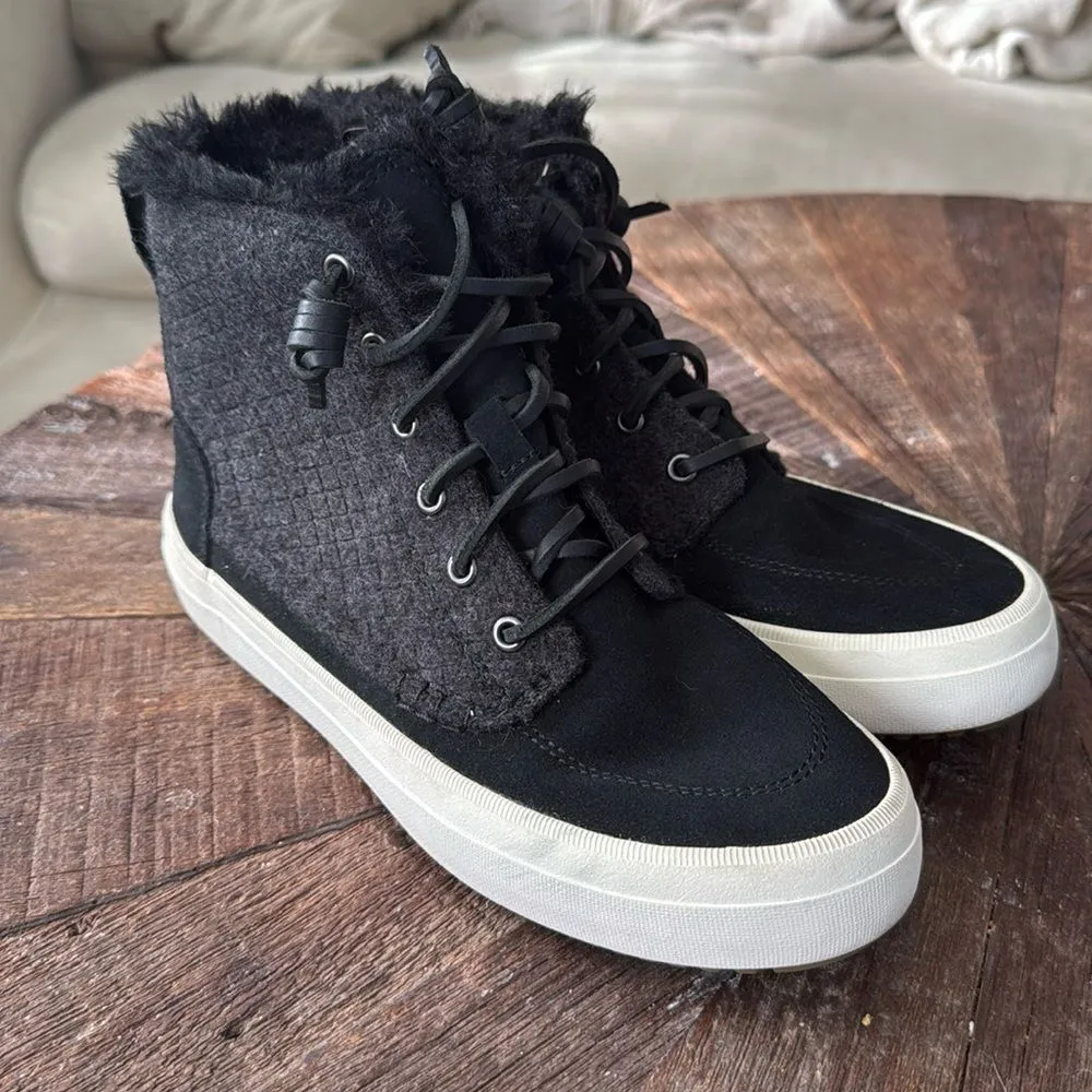 Sperry Women's Crest Lug Quilted Cozy Wool Suede High Top Boot - Image 3