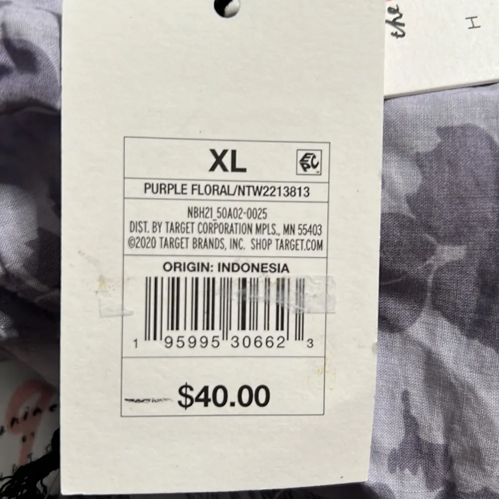 The Nines by Hatch Target Purple Lilac Floral Cotton Maternity Dress Size XL NWT - Image 7