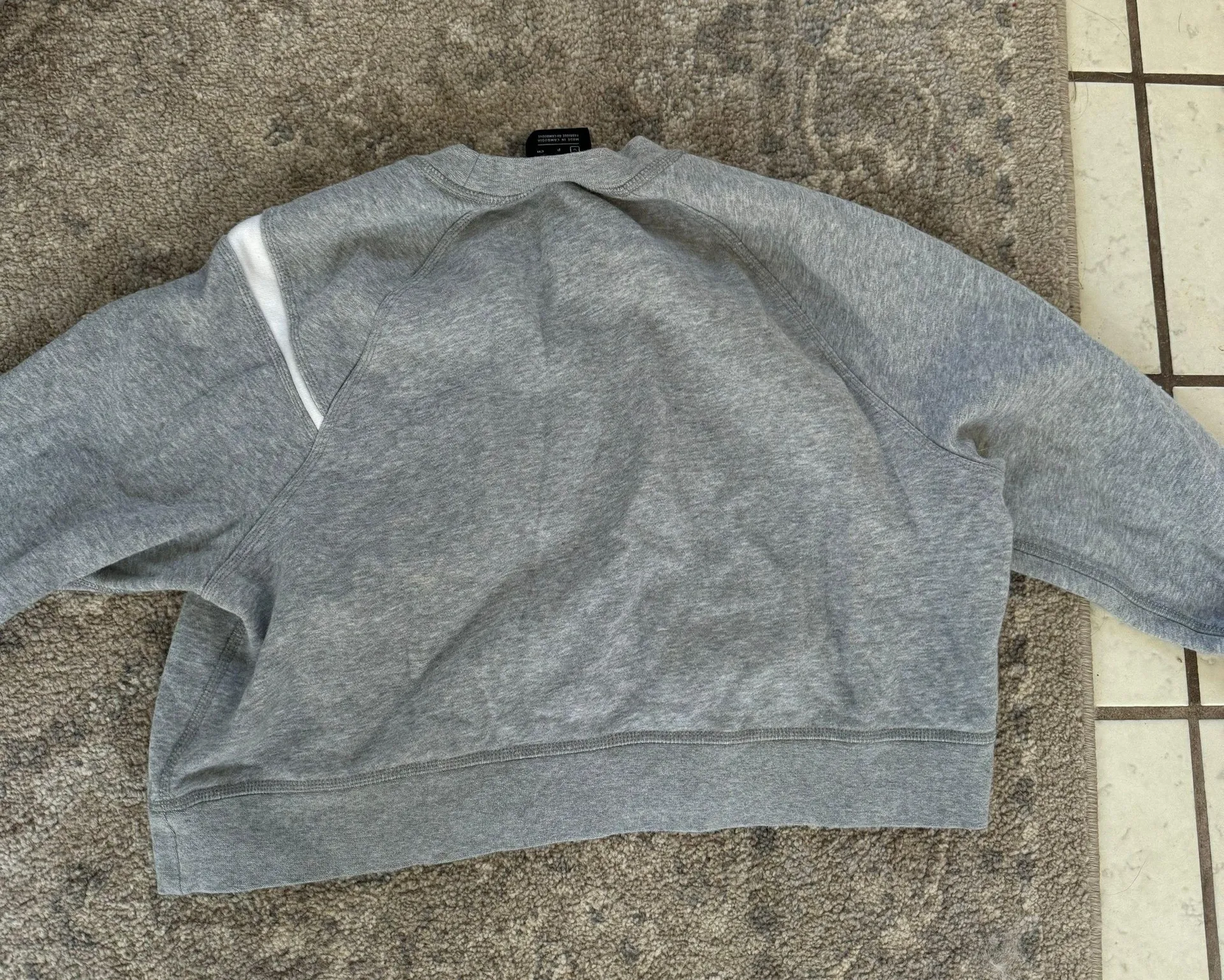 Cropped Crew Neck Sweatshirt - Image 2