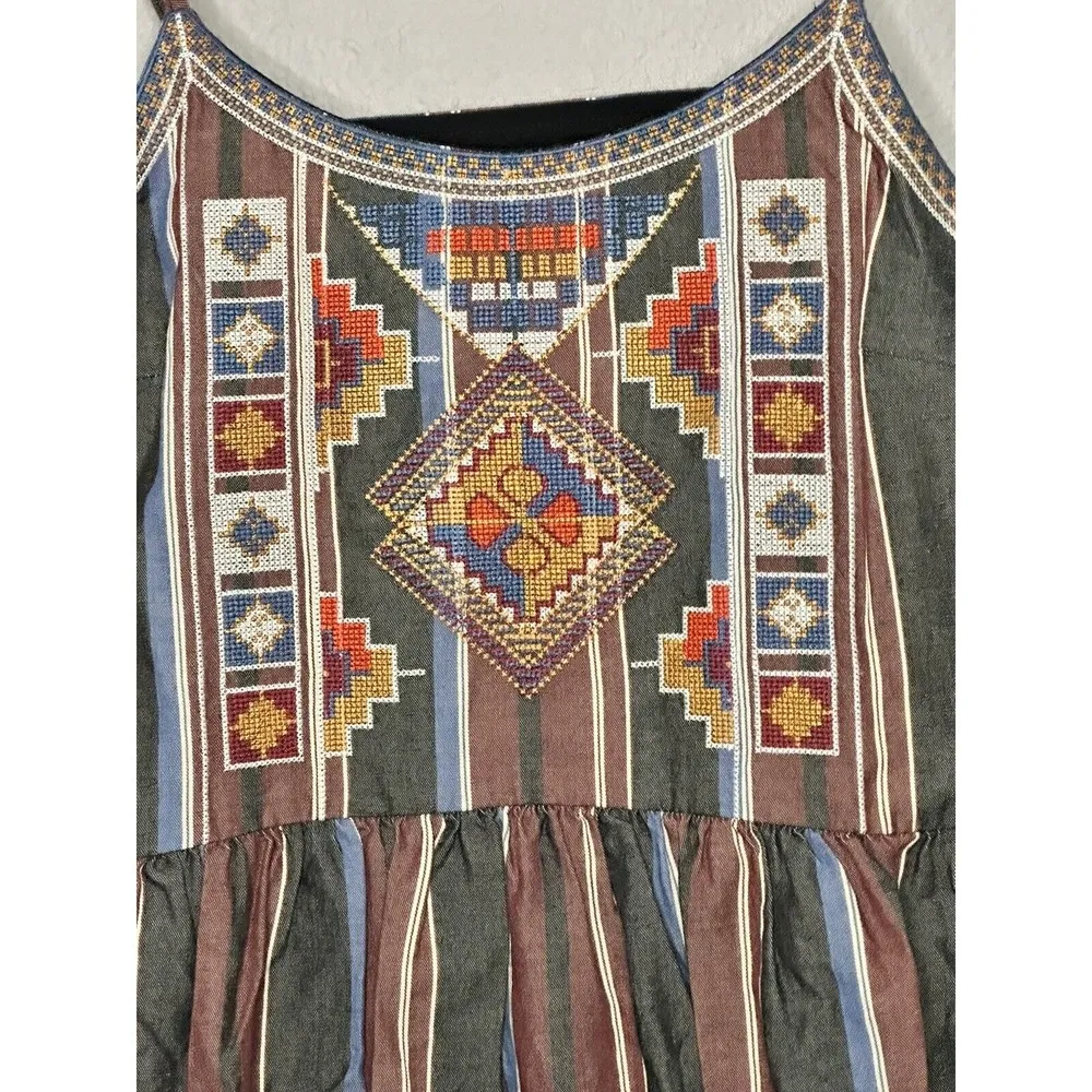 Madewell Embroided Baby Doll Cami Dress Sz XS NEW - Image 3