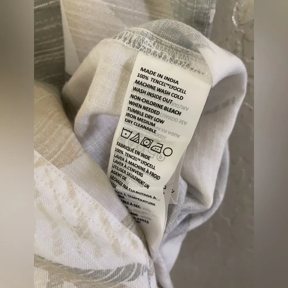 NWT Prana Womens Gray Bone Paloma Tie Front Sleeveless McKenzie Tank Top Size XS - Image 9