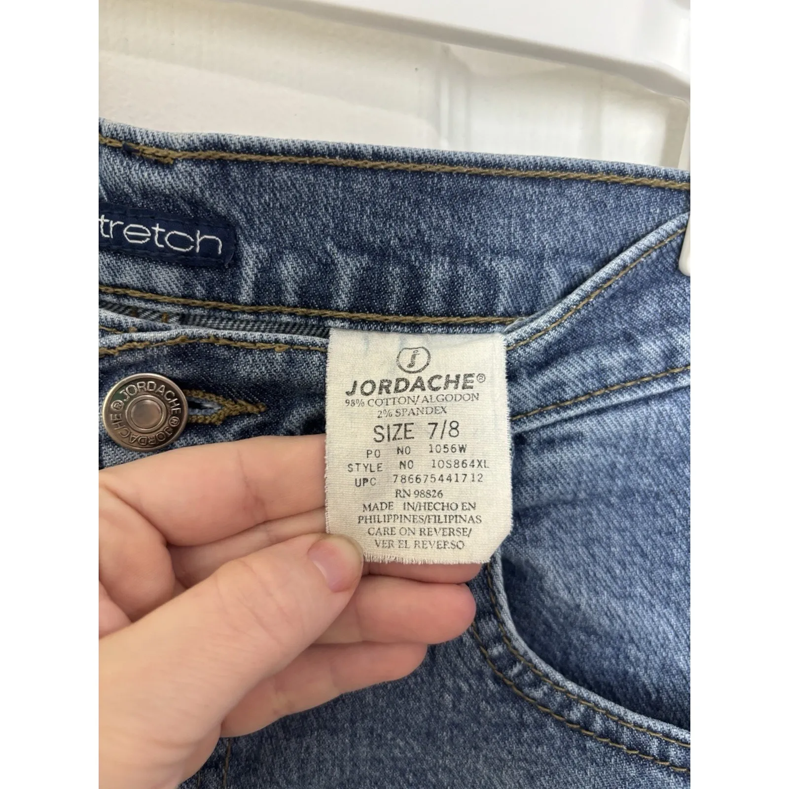 Vtg Customized Jordache Denim Cut Off Shorts Size 7/8 High Rise Festival 90s - Image 8