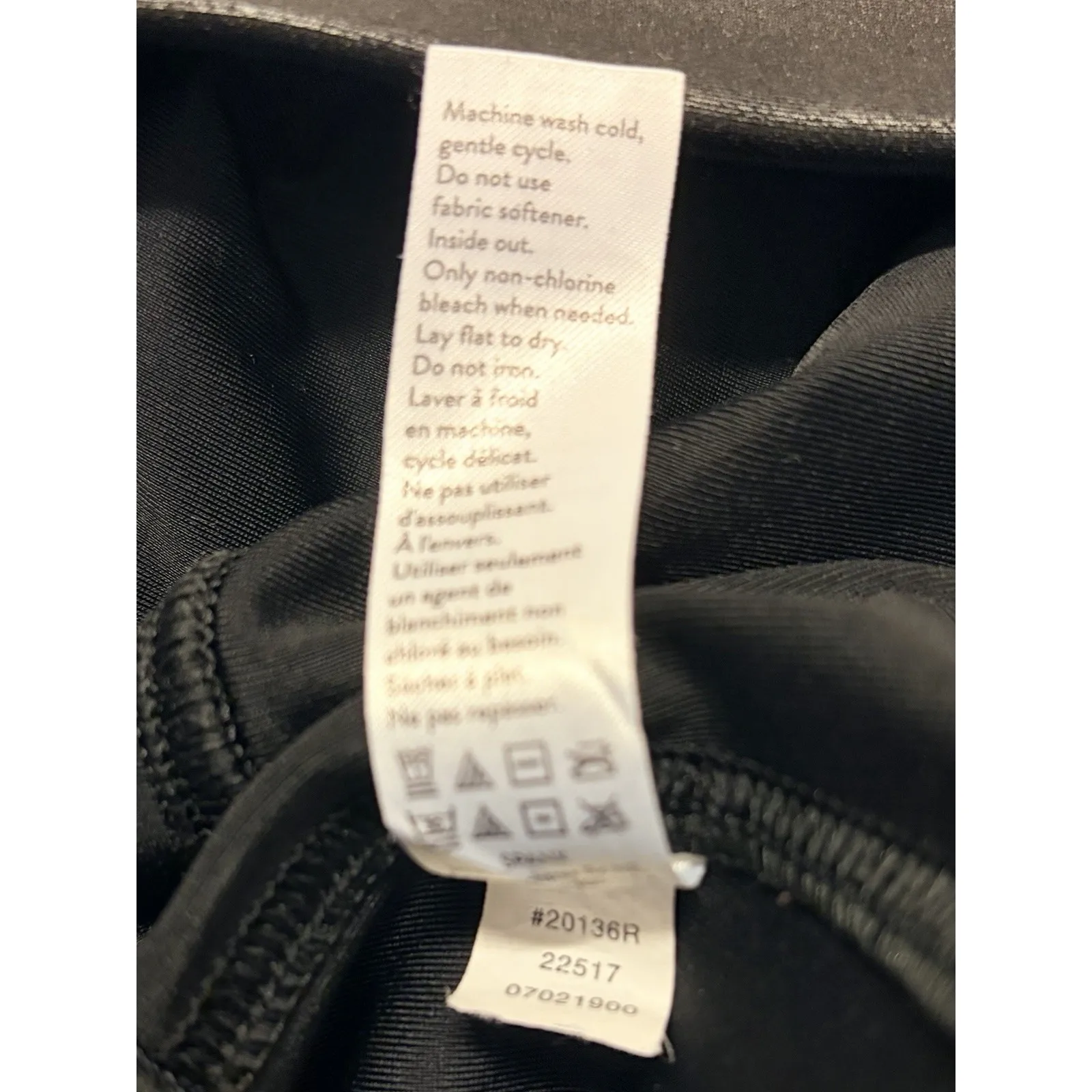 Spanx Womens Moto Leggings L Faux Leather Quilted Panels Black High Rise Stretch - Image 8