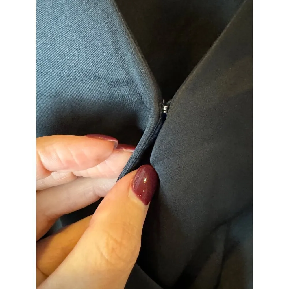 Ramy Brook Dress Women 00 Black Satin Rhinestone Embellished Foxy Mini‎ Cocktail - Image 9