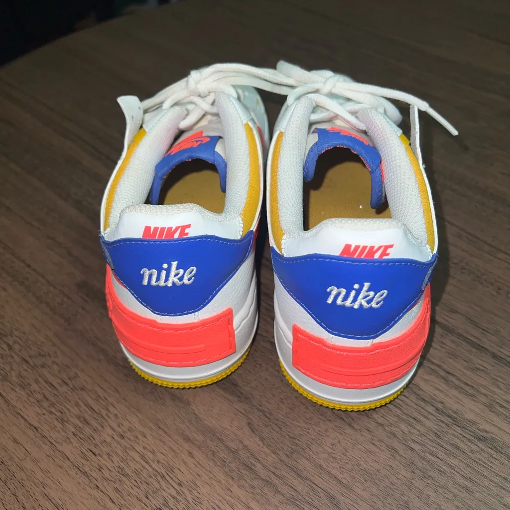 Women’s Air‎ Force 1 Shadow 'White Crimson Blue' size 7 Pink - Image 3