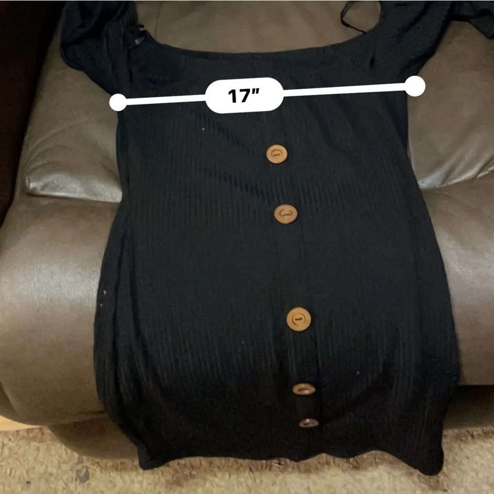 Love J Black Button-Front Dress - Women's S - Image 4