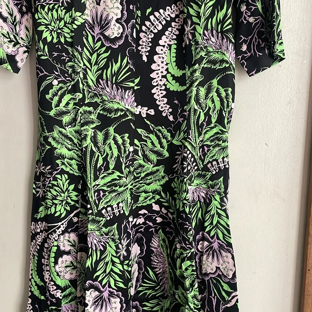 Rodebjer Womens Kandy Vegetal Print Dress Black Multi Size XS - Image 11