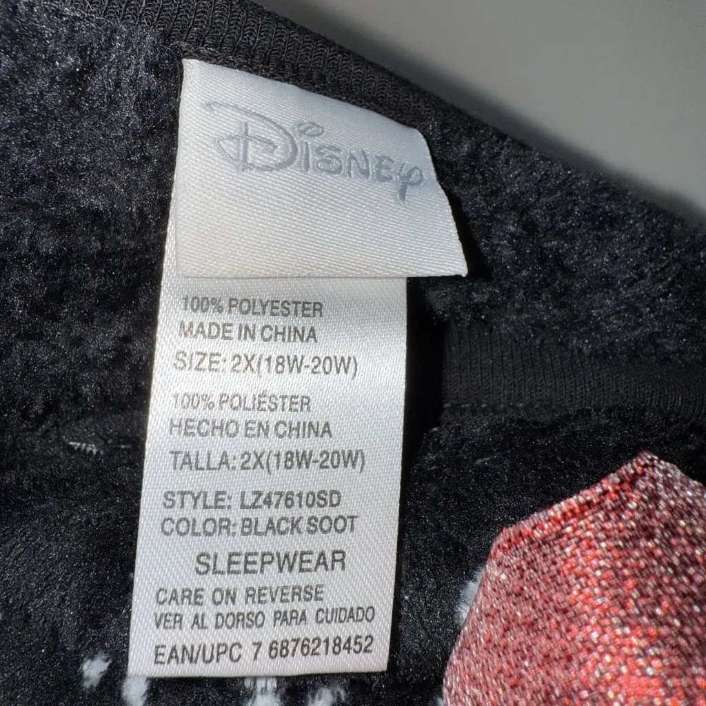 Disney Mickey Minnie Mouse Plush Pajama Set Womens Plus Size 2X 18 20 Sleepwear - Image 4