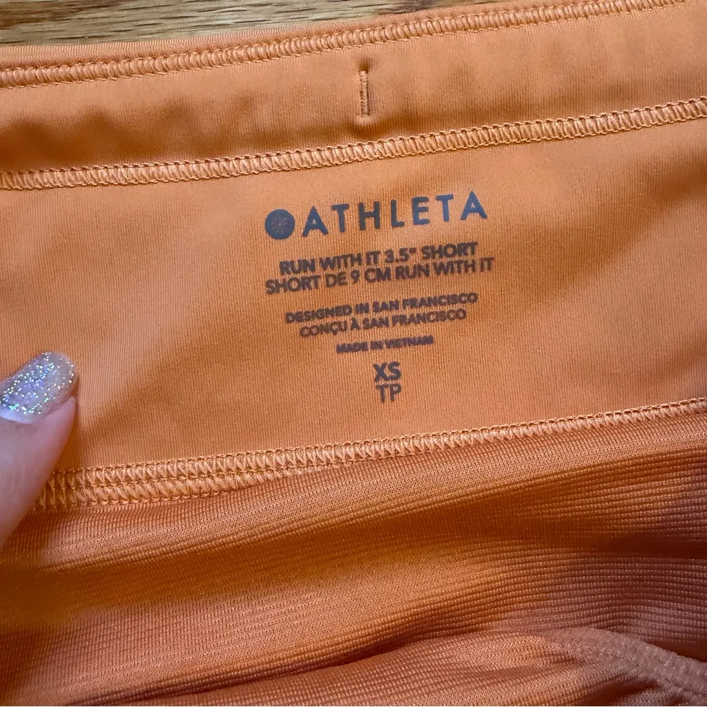 Athleta  orange shorts size XS - Image 4