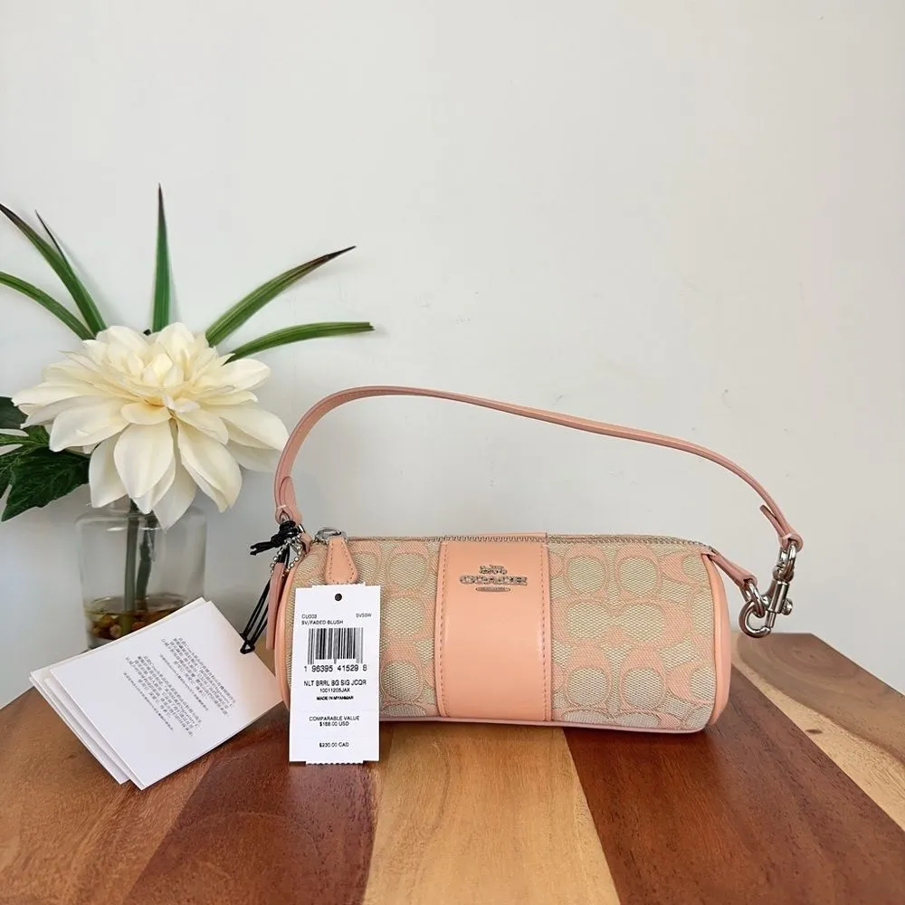 NWT Coach‎ Nolita Barrel Bag In Signature Jacquard - Image 3