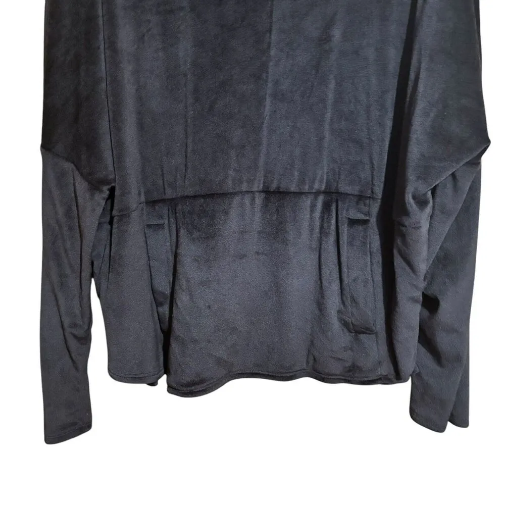 Cuddl Duds Top Womens XL Brown Terry Stretch Long Sleeve Blouse - Image 4