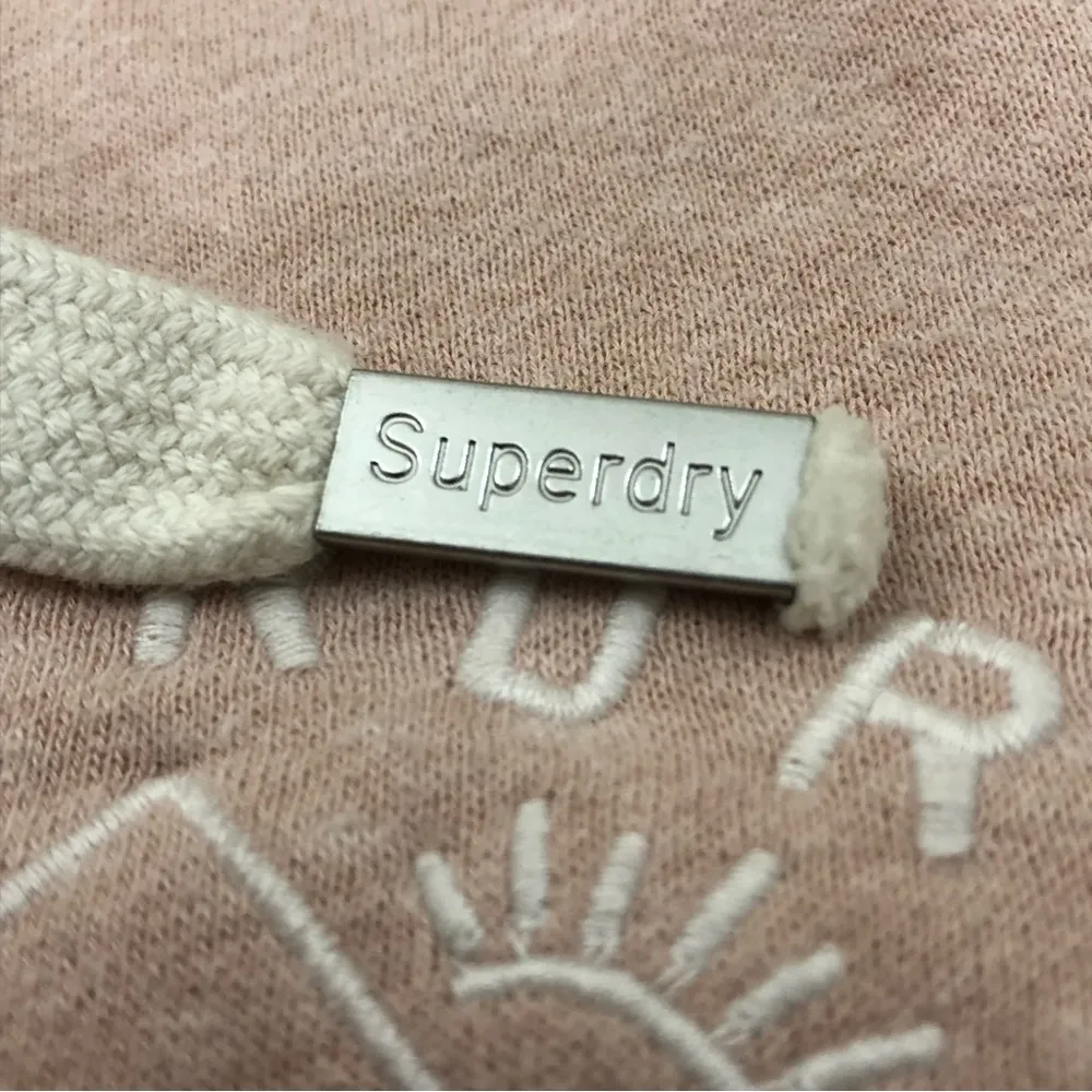 Superdry Midwest Parks Missouri USA Aria Applique Zip Hoodie Sweatshirt Womens L - Image 4