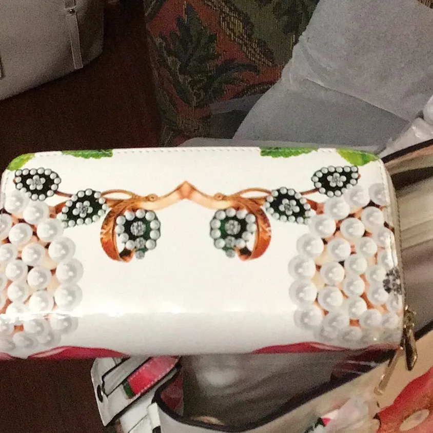 LE MIEL 3 in 1 Shoulder bag 1 Crossbody bag double zip wallet White - Image 16