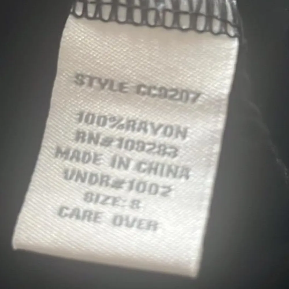 Ocean Drive  Halter Open Back Dress Black Ruffled Hem Boho Bohemian Mini Medium - Image 12