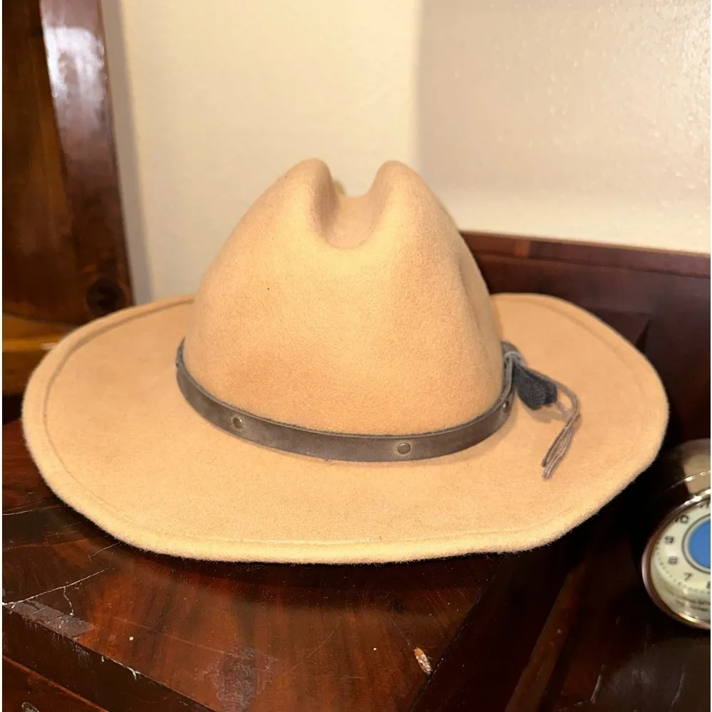 RGUC VINTAGE WOMEN Southwest Betmar Women's Mireille HAT SZ 22” Tan - Image 3