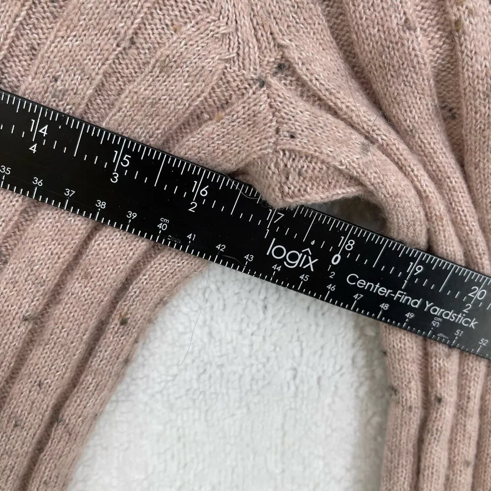 MADEWELL Sweater Women Size XXS Donegal Evercrest Turtleneck Knit Sand Bodycon - Image 2