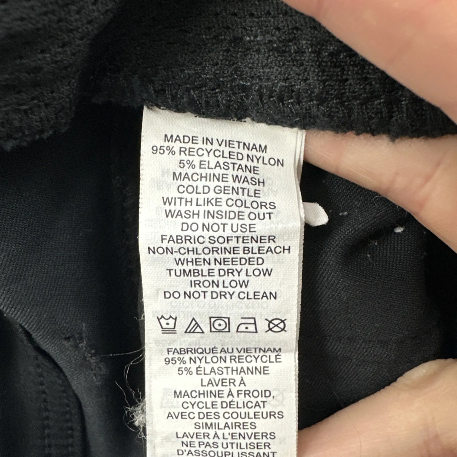 Prana Halle Pants Straight Leg Black Outdoor Travel Hiking Women's 12 Short x 27 - Image 4