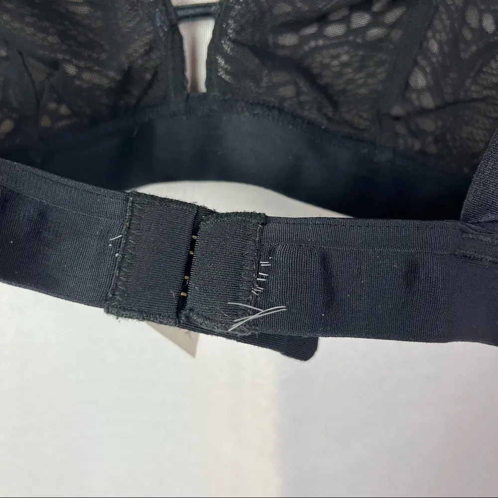Lively Black Palm Lace Busty Bralette XS - Image 4