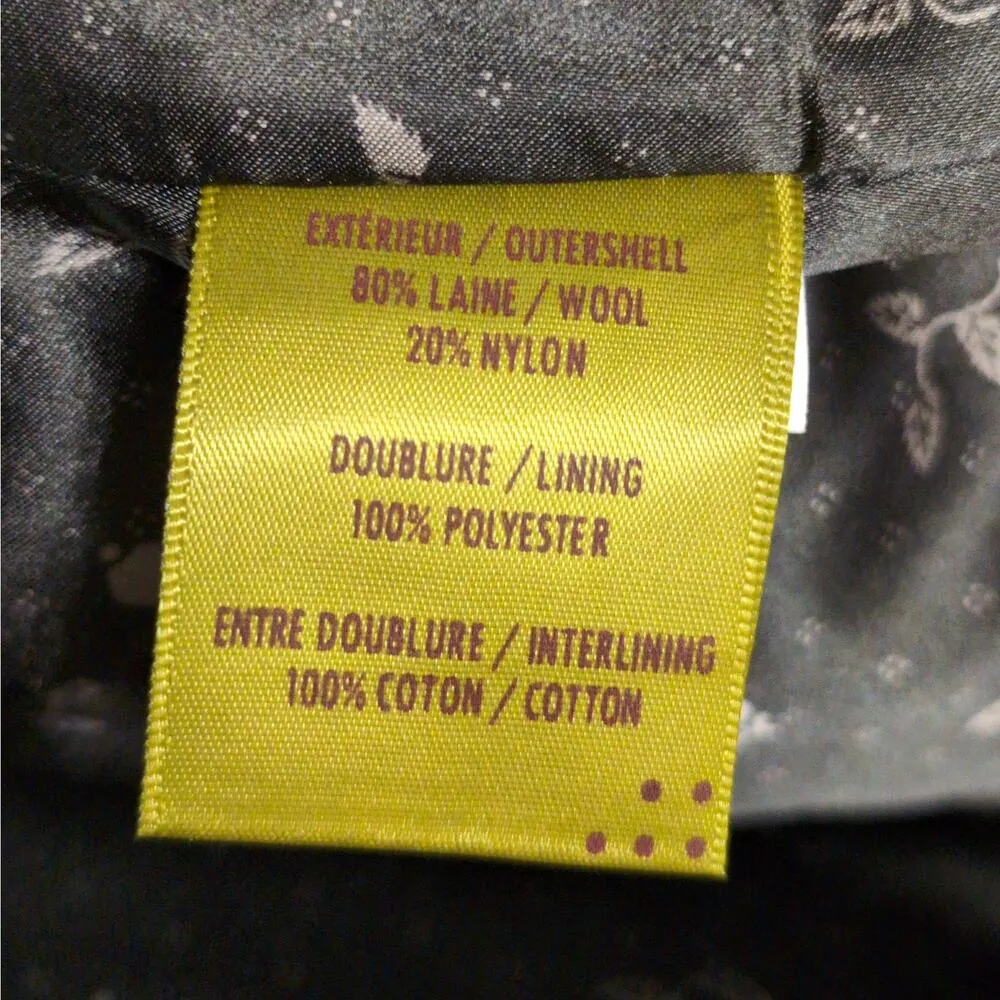 Soia & Kyo Double Breasted City Trench Pea Coat Wool Pockets Navy Blue S - Image 7