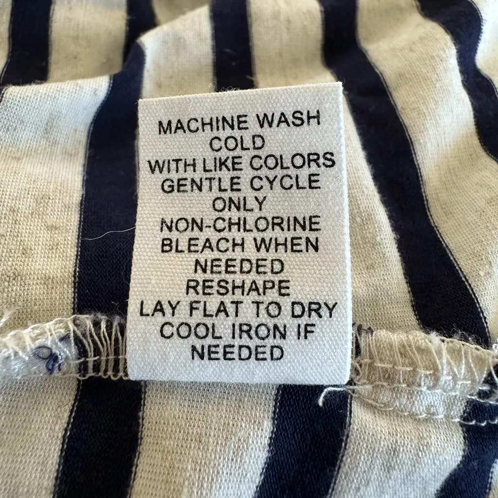 Like New - 89th + Madison Striped Top - Navy. - Image 5