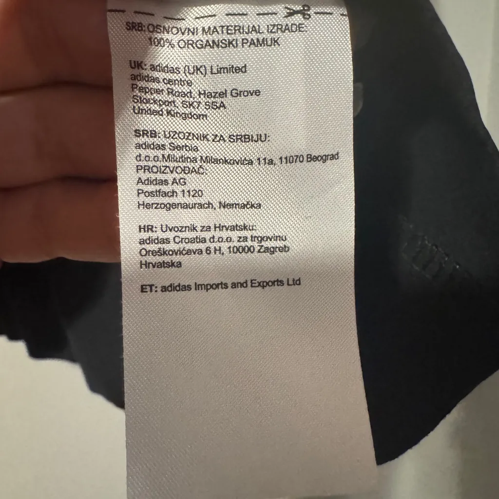 Stella Mccartney X Adidas Black Short Sleeve Tee size XS - Image 8