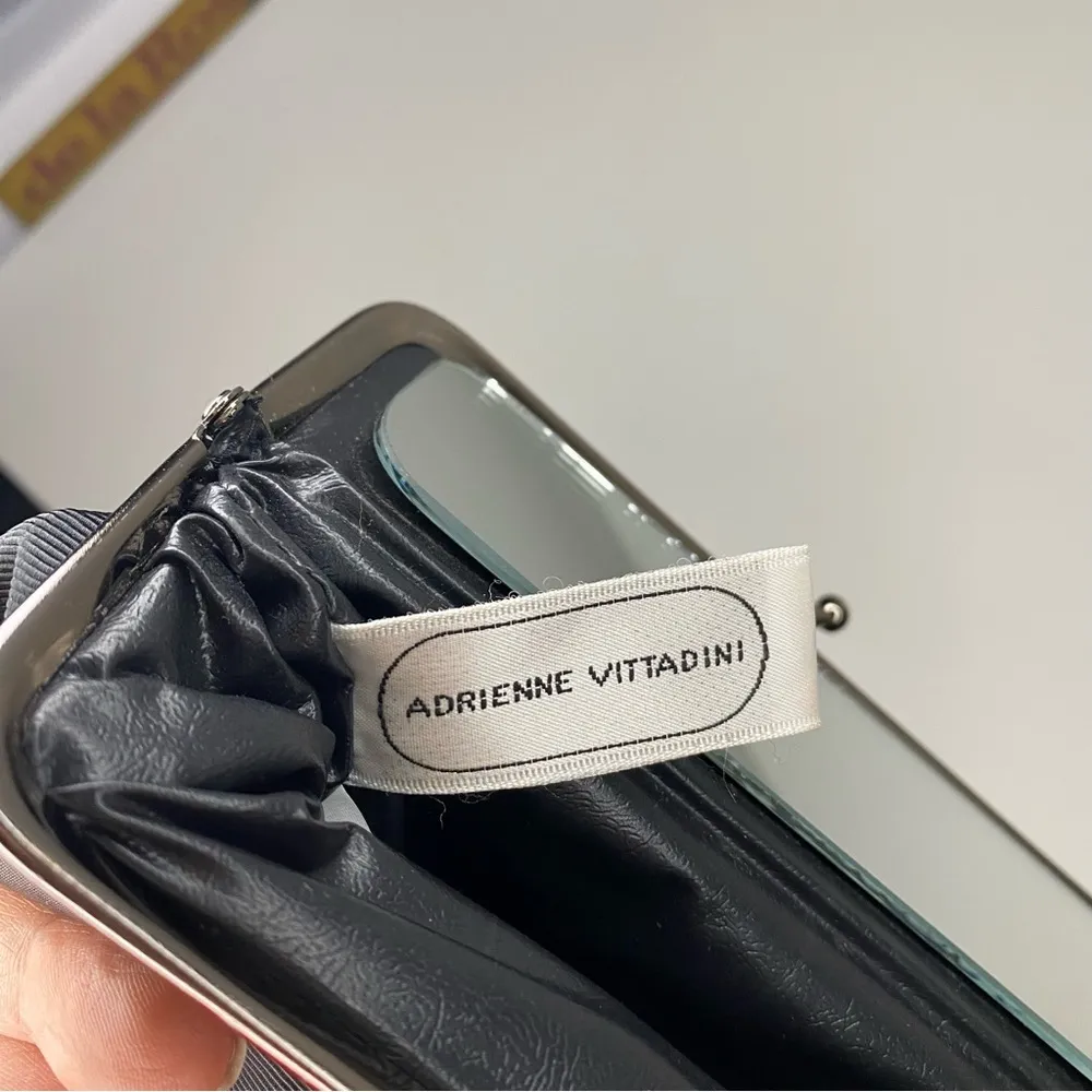 Adrienne Vittadini Black Bag Makeup Case Clutch - Image 5