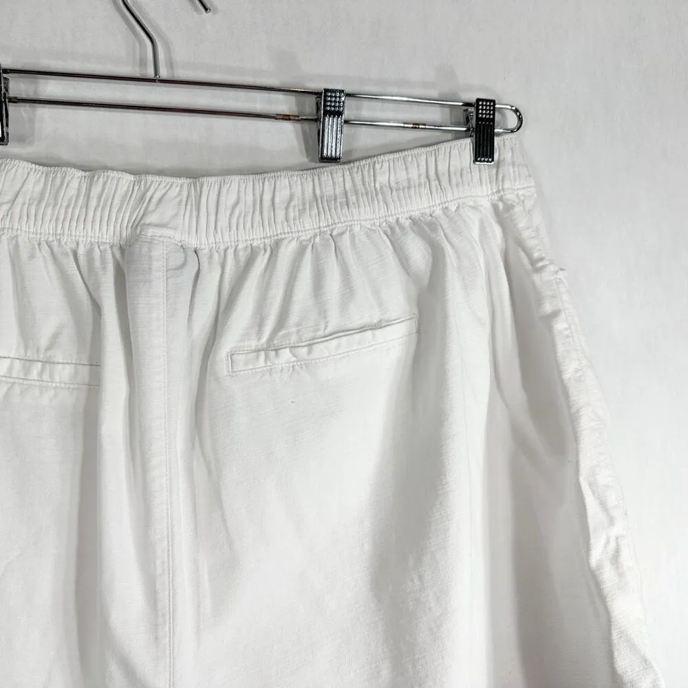Lane Bryant Plus Size 26 28 Shorts White Elastic Waist Drawstring High Rise 1569 - Image 7
