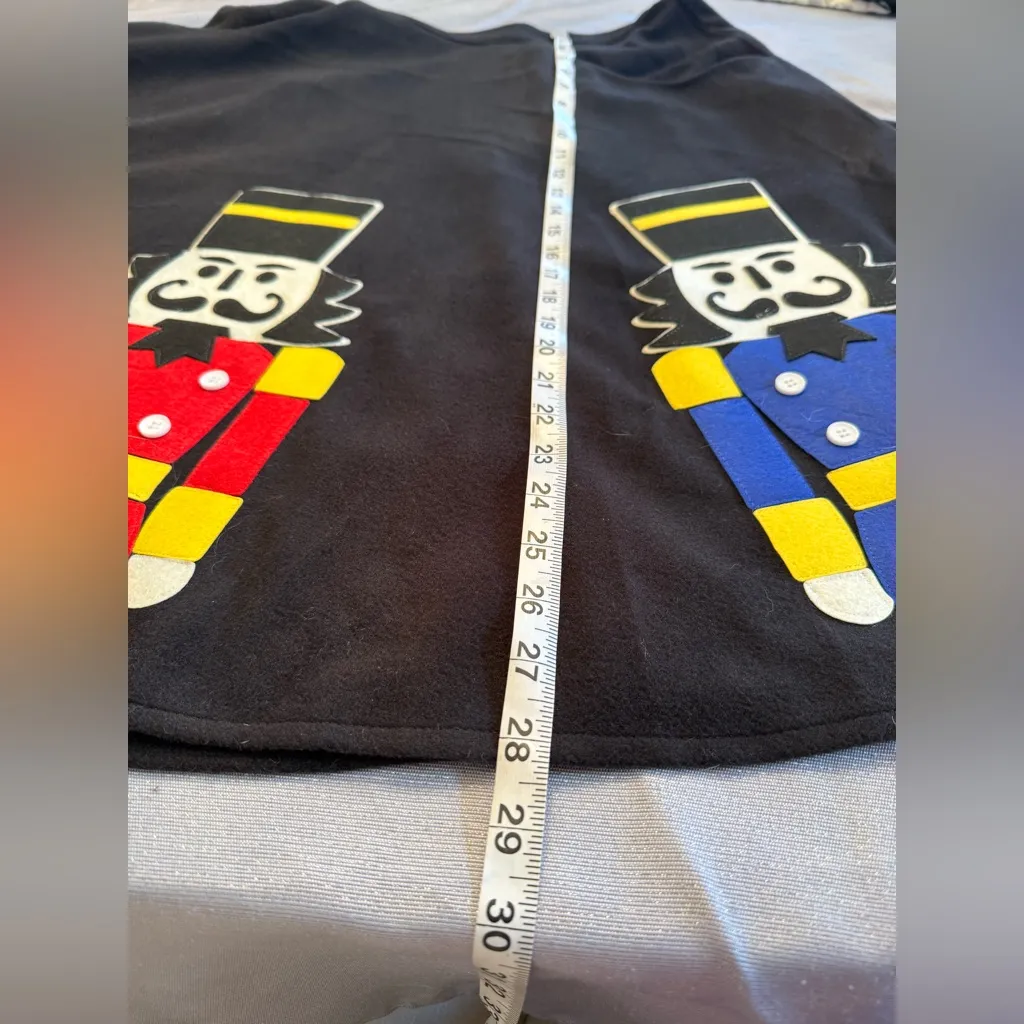 Unique Vintage Retro Black Nutcracker Soda Shop Christmas Novelty Skirt Sz M 6 - Image 8