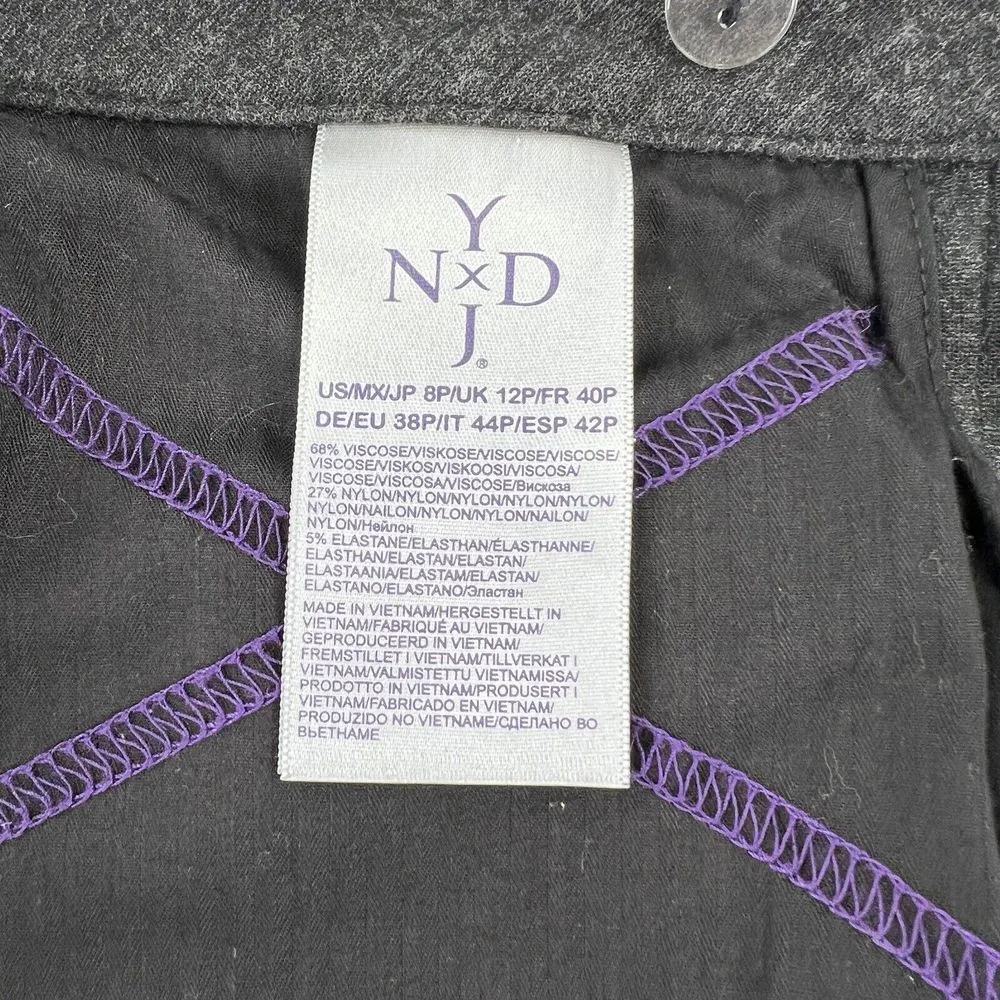NYDJ‎ Not Your Daughters Crop Pants Womens 8 Gray Straight Leg Slimming Trousers - Image 7