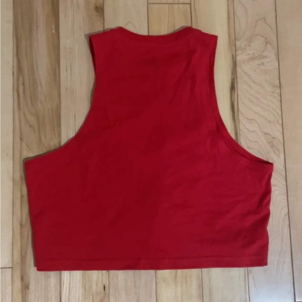 Adidas RED CROPPED TANK TOP - Image 3