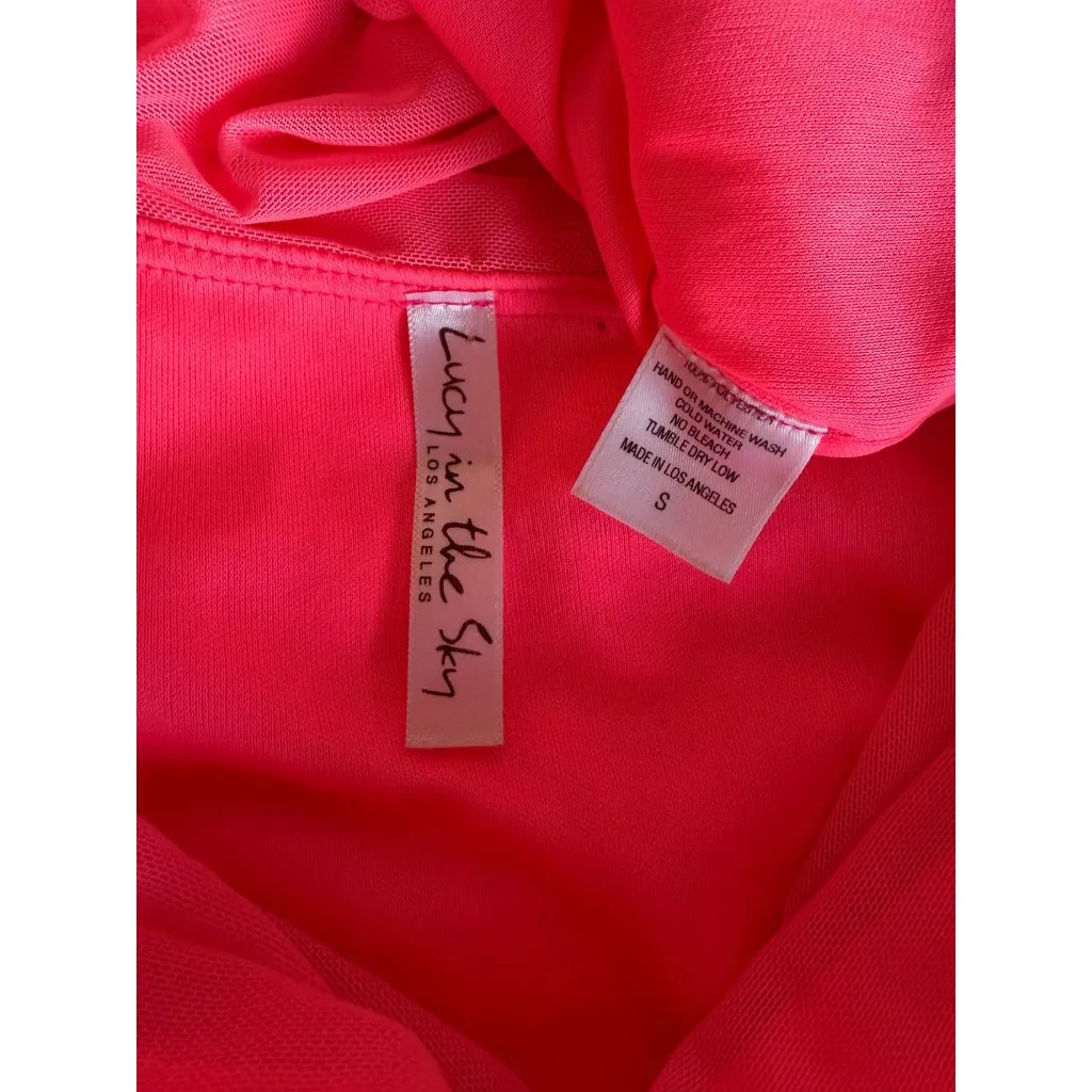 Lucy in the Sky Hot Pink One Shoulder Mini Dress - Image 5