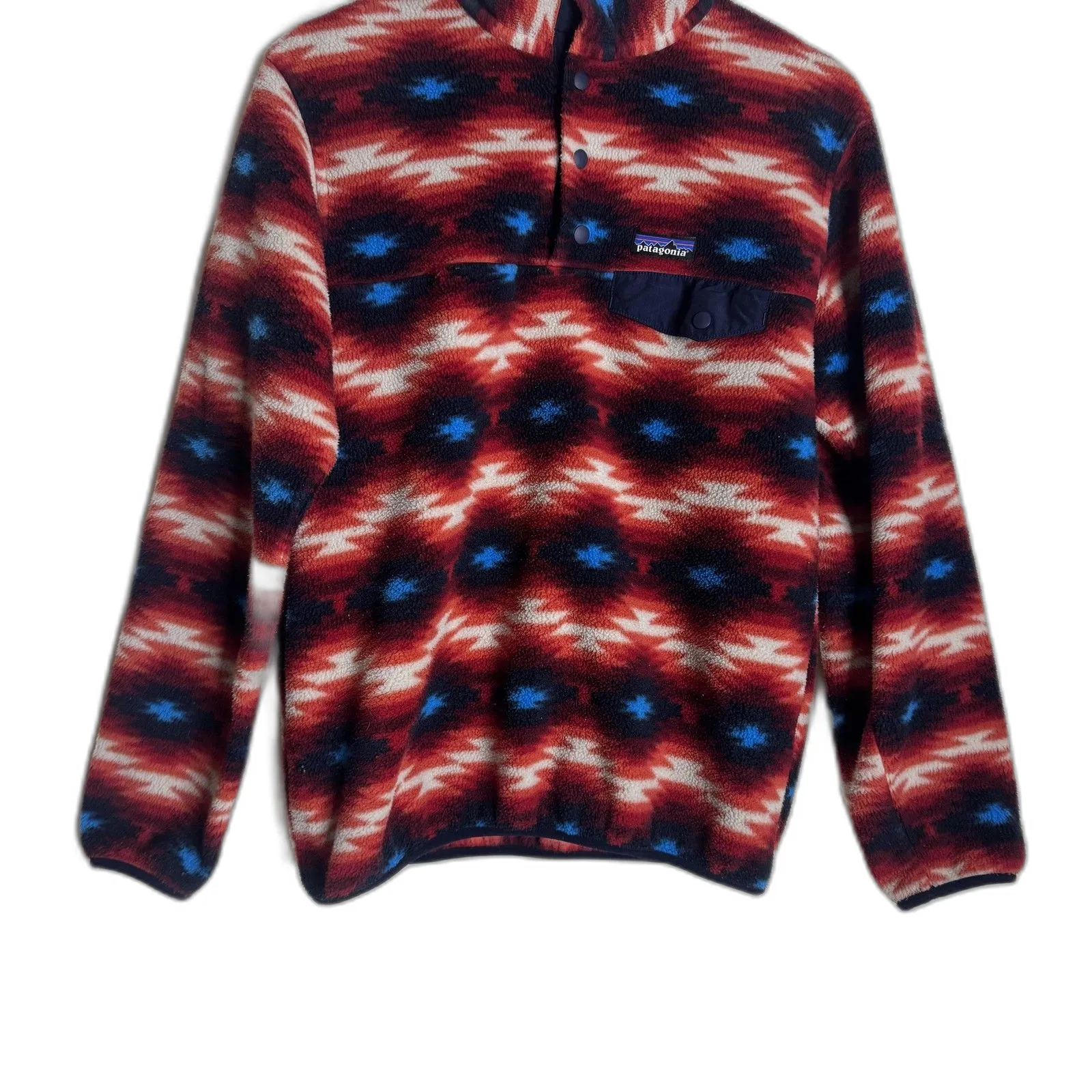 Patagonia Synchilla Snap-T Fleece Pullover Womens S wild desert aztec pattern - Image 5