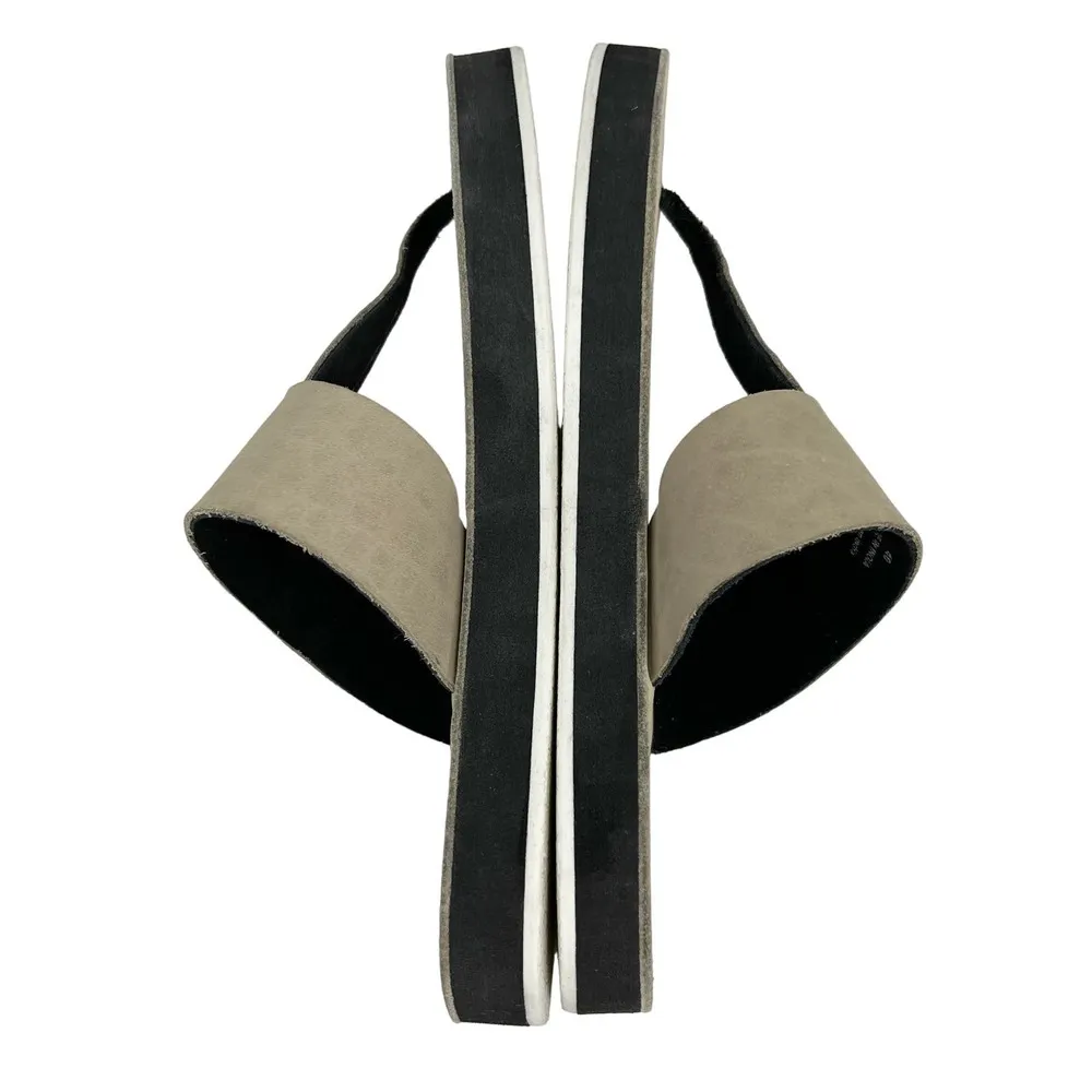 Free People Waterfront Thong Sandals Beige Taupe 40 - Image 10