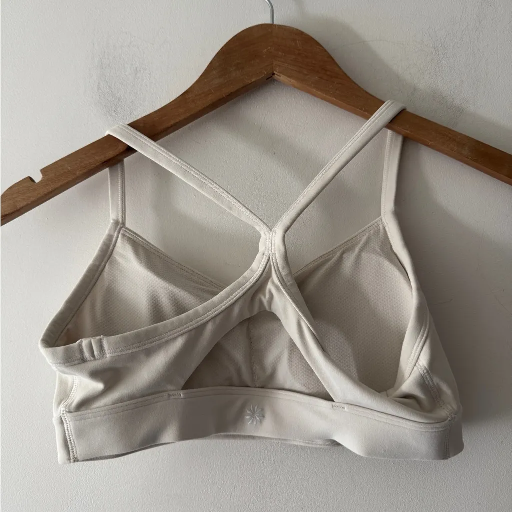 Athleta White Vital Racerback Padded Sports Bra XS - Image 6