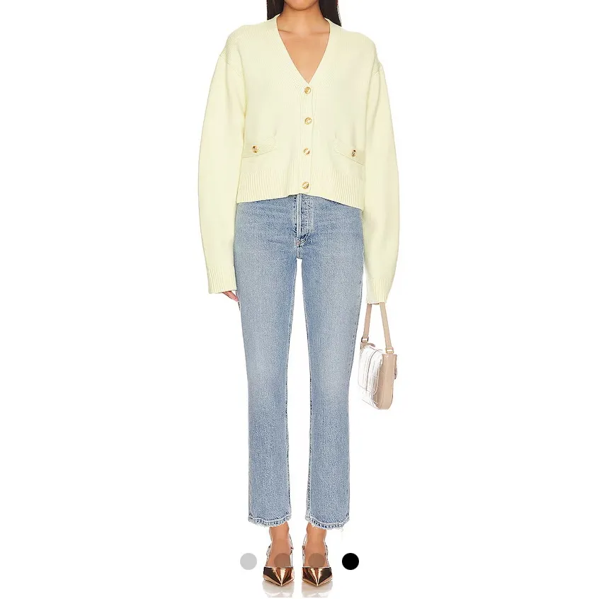 Agolde Riley High Rise Straight Crop Jeans 25 - Image 2