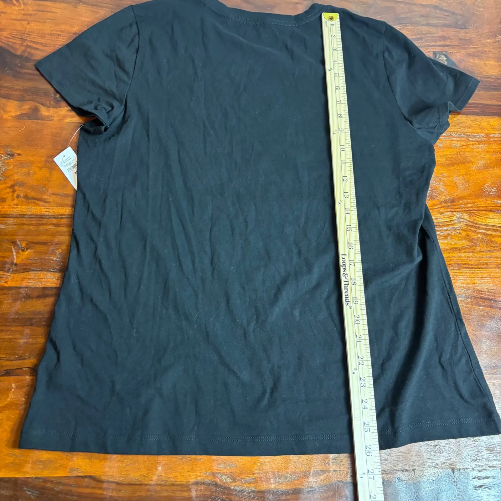 GAP Black Graphic T Shirt Logo Tee Women's XL Short Sleeve Casual Basic - Image 7