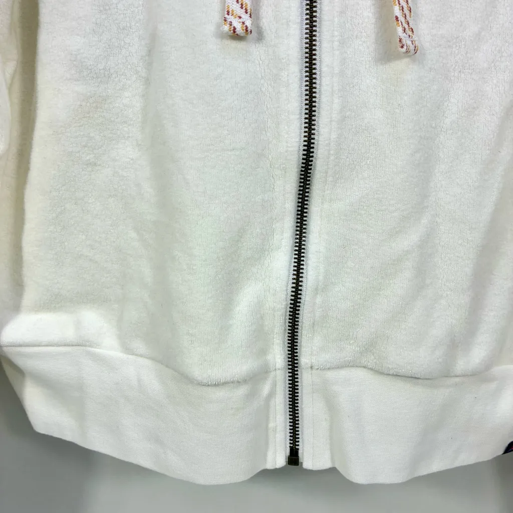Faherty Reverse Beach Fleece Zip Hoodie White Medium NWT - Image 11